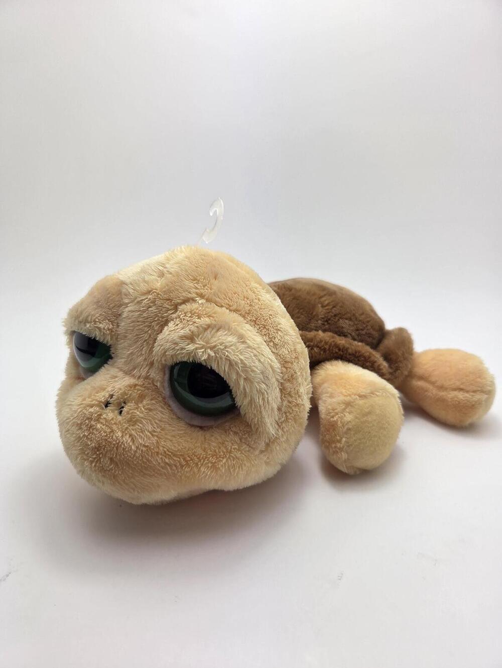 Adorable Russ "Shelly" the Beige Turtle Stuffed Toy with Green Eyes (8 inch)